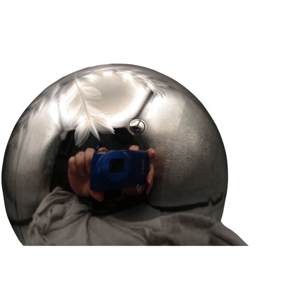 Vintage Silver Cut Snowflake Mercury Style Christmas Ornament Metal Cap GUC - Picture 8 of 10